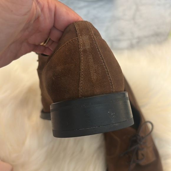 FERRAGAMO Men’s Brown Suede Lace-Up Shoes 8 - Picture 5 of 10
